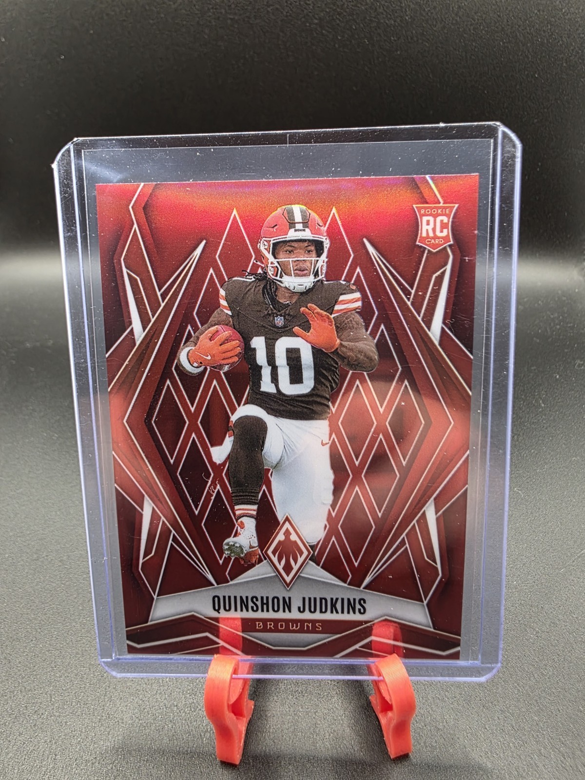 2025 Panini Phoenix #191 Quinshon Judkins Red Rookie 72/99 Browns Rookie RC
