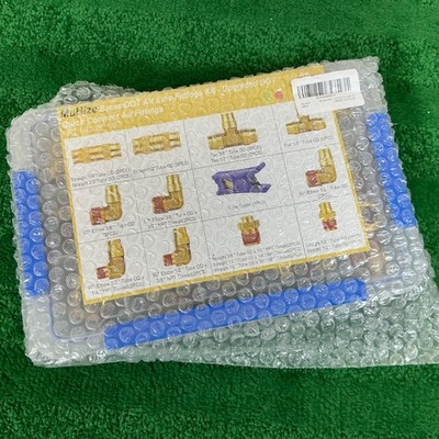 33  Pcs Brass DOT Air Line Fittings Kit Quick Connect Air Fittings