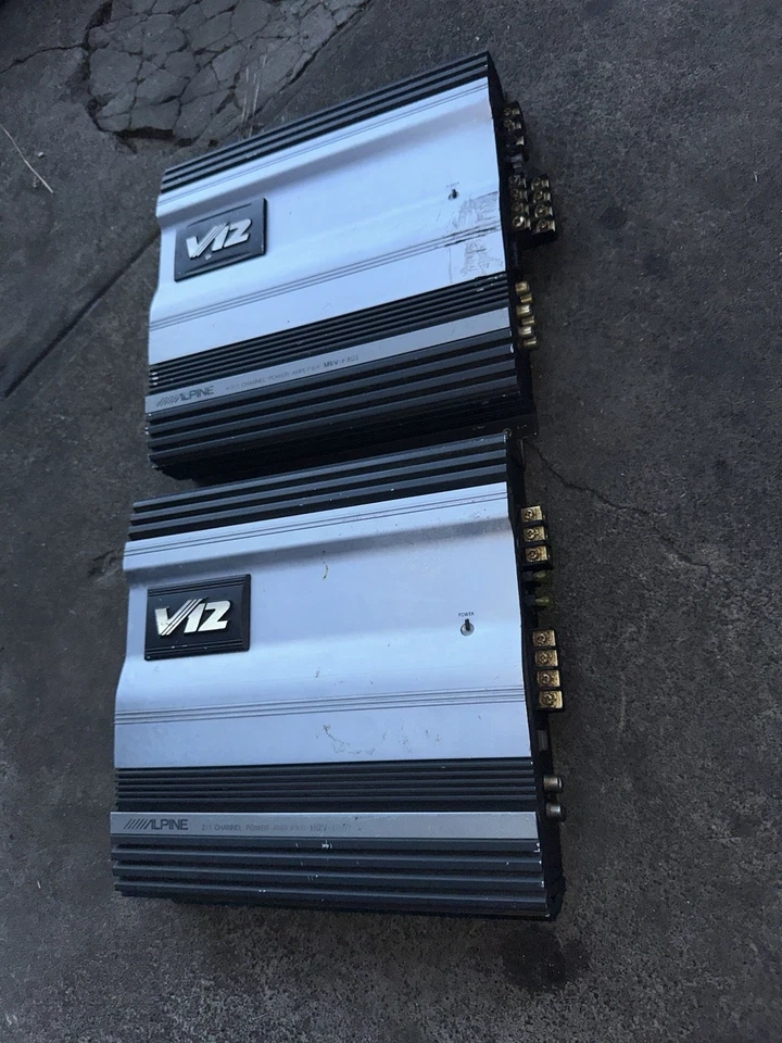 Amplificador de audio para automóvil Alpine V12 MRV-F303 4/3/2 y Mrv1707 2/1 canales Old School Foto 2 de 4