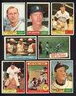 1961 TOPPS SET LOT 102 DIFF EX+/EX-MT ROBINSON BUNNING 557668 (KYCARDS)