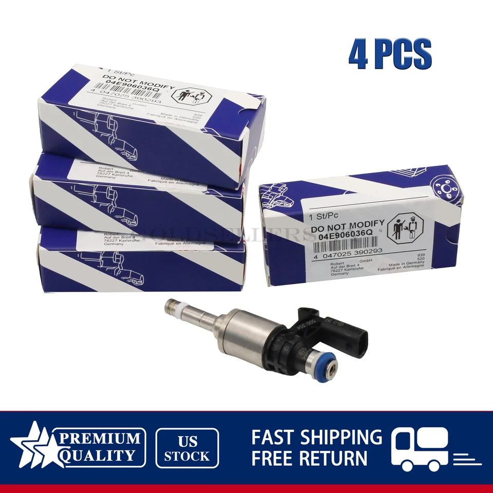 4x Boquillas para inyectores de combustible BOSCH para VW Golf Audi A3 Skoda 1.2 1.4 TSI EA211 Foto 2 de 4
