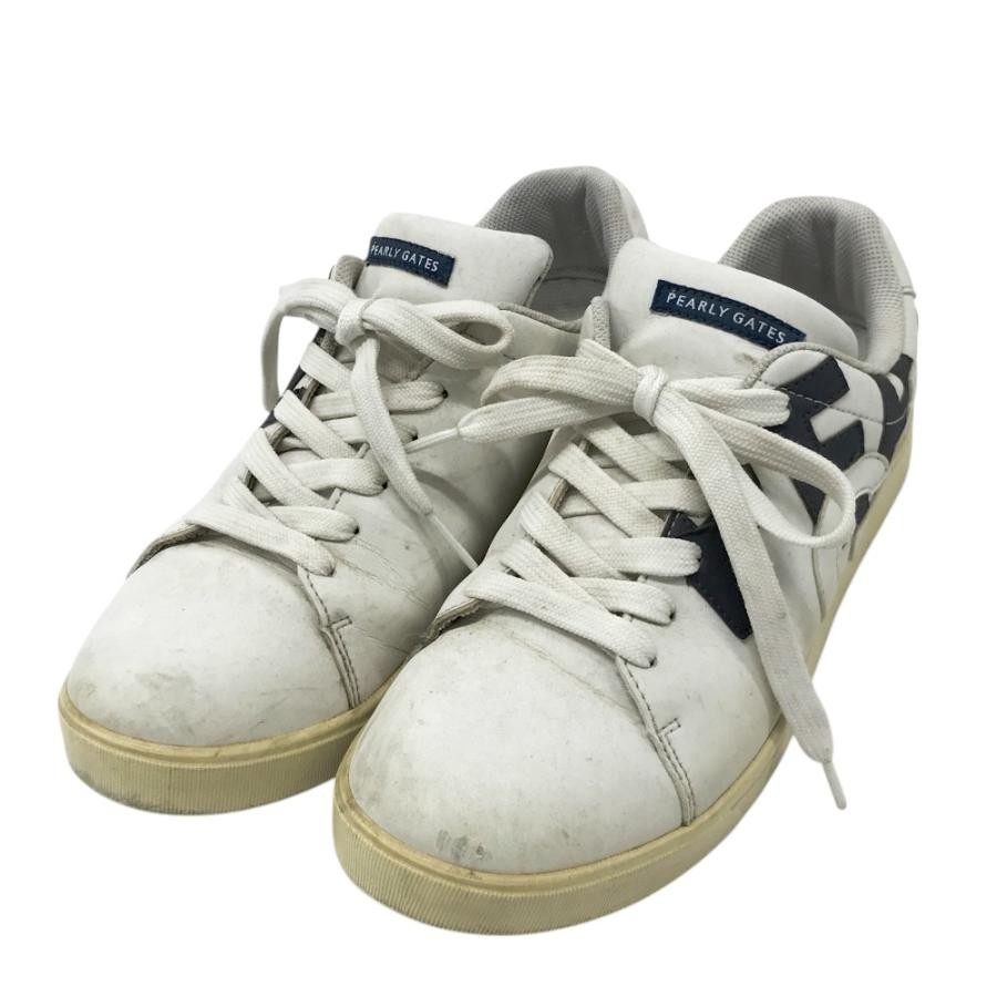 Pearly Gates Womens White Golf Shoes Size 24cm Low-Cut Spiked Design