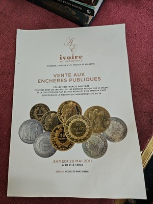 FRENCH AUCTION CATALOGUE FRANCIS VAUCLARE COLLECTION OF ANTIQUE COINS AND MEDALS