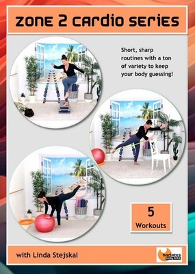 Barlates Body Blitz Zone 2 Cardio Series 5 Workouts DVD-R Linda Stejskal NEW