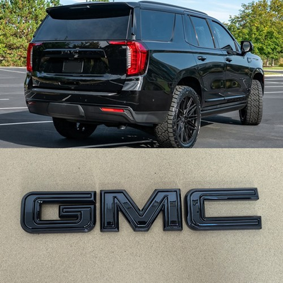 #ad Kit OEM Rear GMC Emblem for 2025 2026 Yukon AT4 Elevation XL Black $90.91