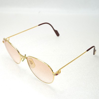 Cartier Brille Goldgestell Sonnenbrille für Herren 55-18 Gläser B 5,5 cm x H ...