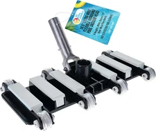 Manual Pool Vacuum Head for Inground Pools, Flexible, Extra-Wide, Weighted - 6 W