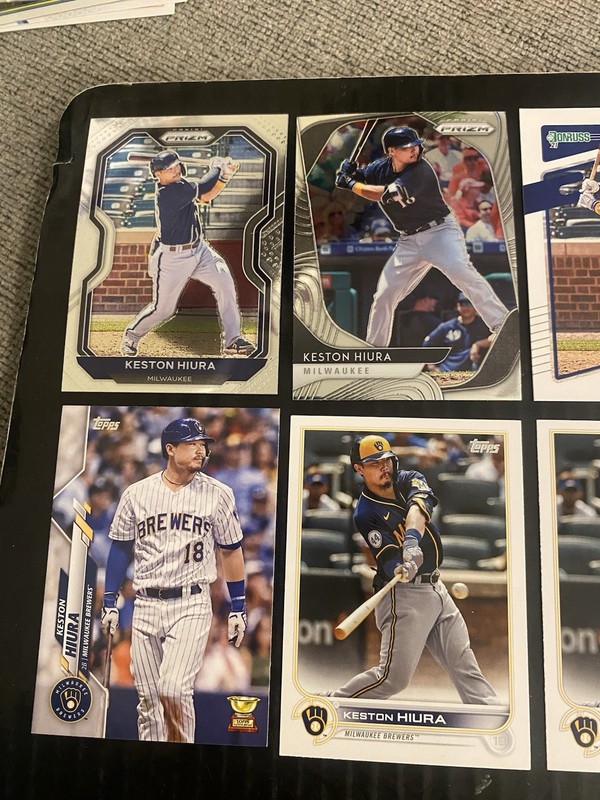 (15) Keston Hiura Lot #3 Milwaukee Brewers