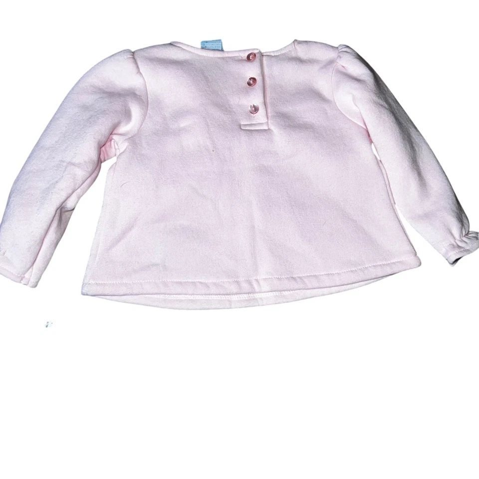 Vintage Disney Baby Minnie Mouse and Daisy pink embroidered rose sweatshirt 18m - Image 3 of 4