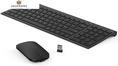 seenda WGJP-031B Wireless Keyboard Rechargeable Mouse Black