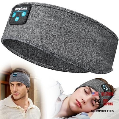 Sleeping Headphones Bluetooth Headband, Soft Long Time Play Sleeping DarkGray