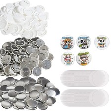 500 Sets 2.25 inch 58mm Pin Back Button Parts DIY Round Button Badge Parts