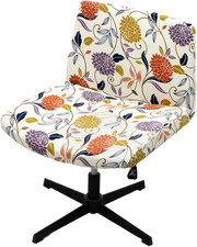 Armless Chair Covers, Elastic Criss Cross Chair Cover, Perfect for Vanity/Mid Ba