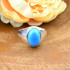 Turchese Anello 925 Argento Sterling Ragazzi Boho Massiccio Regalo Per Birthday