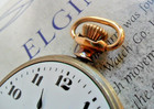 Antique Elgin 15 Jewel Grade 303 Pocket Watch Movement & Dial & Hands 4 Parts — photo 3