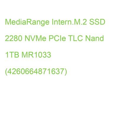 MediaRange Intern.M.2 SSD 2280 NVMe PCIe TLC Nand 1TB MR1033 (4260664871637)