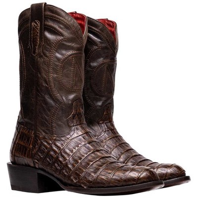 Phoenix Genuine Caiman Belly Skin Brown Cowboy Boot | Marco Di Milano Western
