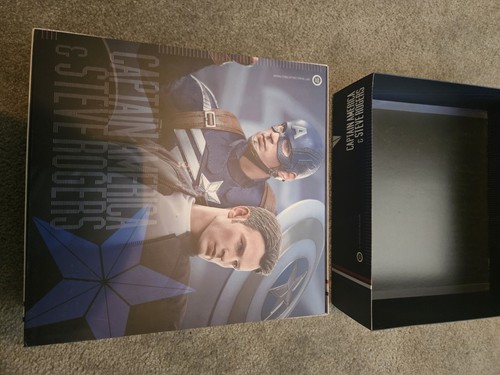 Hot Toys Marvel MCU Capitán América y Steve Rogers MMS243 1/6 Figuras Nuevas EE. UU. - Imagen 2 de 7