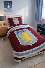 Aston Villa Pulse FC Single Bedding Set Official Licensed Duvet Cover Reversible