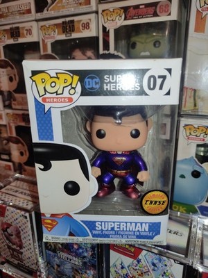 Funko Pop Superman 07 Metallic Chase DC Universe Heroes