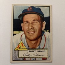 1952 Topps - Solly Hemus #196 (RC) Red Back