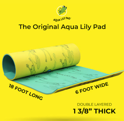 Aqua Lily Pad 18ft Floating Raft Lake Mat Below Retail Limited Time Offer