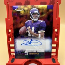 2024 Topps Finest Daunte Culpepper Gold Refractor Auto 3/10 #FBA-DC