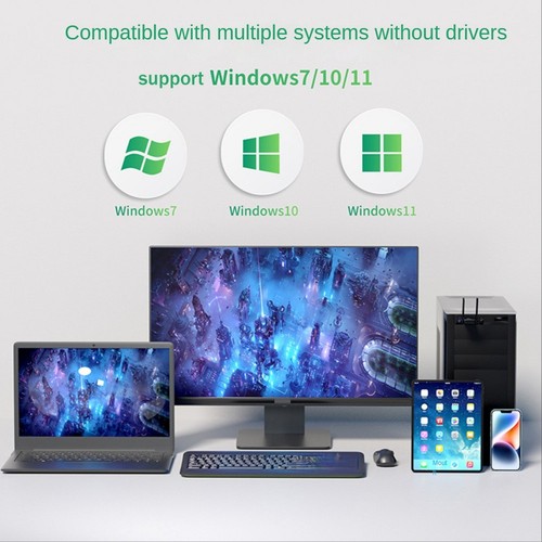 USB WiFi Adapter USB3.0 WiFi6 Card AX1800M 2.4G/5GHz Dual Band High-Speed2450 - Afbeelding 4 van 9