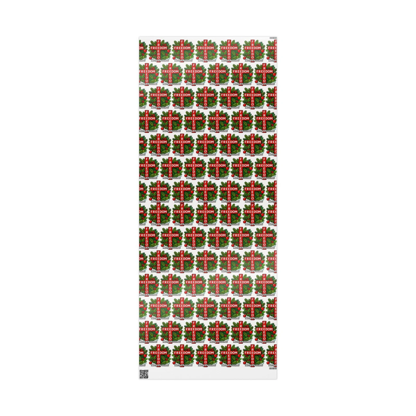 Freedom Cross Charlie Kirk Merry Christmas Wrapping Papers