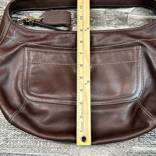 Coach Purse Ergo Vintage 11283 Brown Leather Hobo Shoulder Bag - Picture 6 of 8