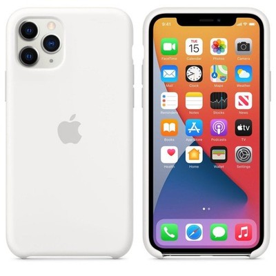 Original / Offizielle Apple iPhone 11 Pro Silikon Hülle - Weiß - Neu