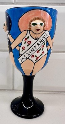 Janice Joplin Wine Goblet Glass Westland Funseeker Pageant 2003 #15018