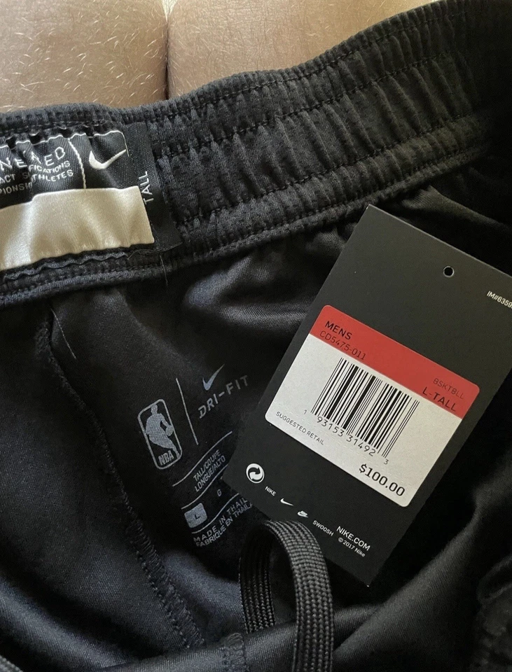 Pantalones Nike NBA Boston Celtics Therma Flex CD5475-011 Tearaway Negros Talla L Alto Foto 4 de 4