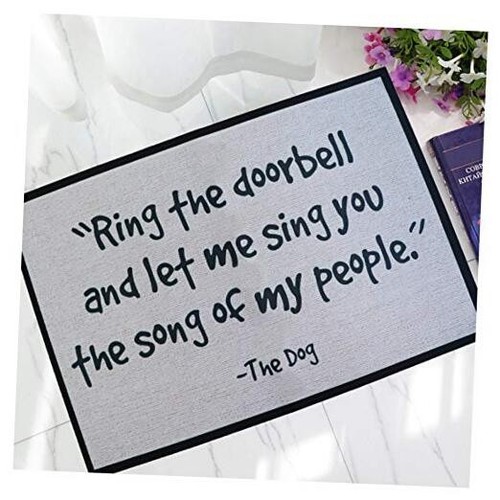 Front Door Mat Outdoor Indoor Enter Funny Doormat Outside Large Rubber Thin