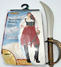 Spirit Halloween Buccaneer Beauty Pirate Maiden Costume Size Adult LG/XL 12-16