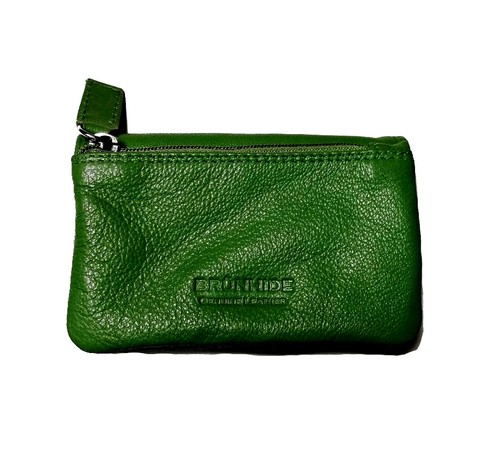Brunhide Genuine Womens Small Leather Coin Purse # 206-300 (Garden Green) - Picture 4 of 4