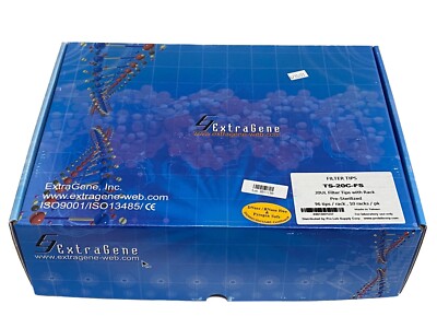 (960) EXTRAGENE 20uL Filter Pipette Tips 50mm 10x 96/Rk Yellow TS-20C-FS
