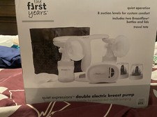 The First Years Quiet Expressions Double Electric Breast Pump NEW