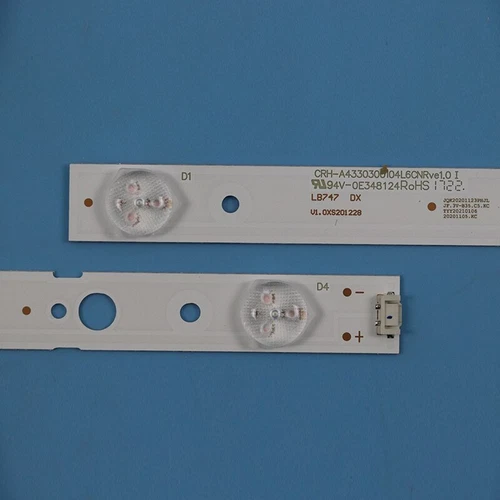 8Pcs LED Strips For LG 43UG620V 43UJ620V 43UJ6200-UA CRH-A4330300104L6CN_Rev1.0 - Picture 9 of 9