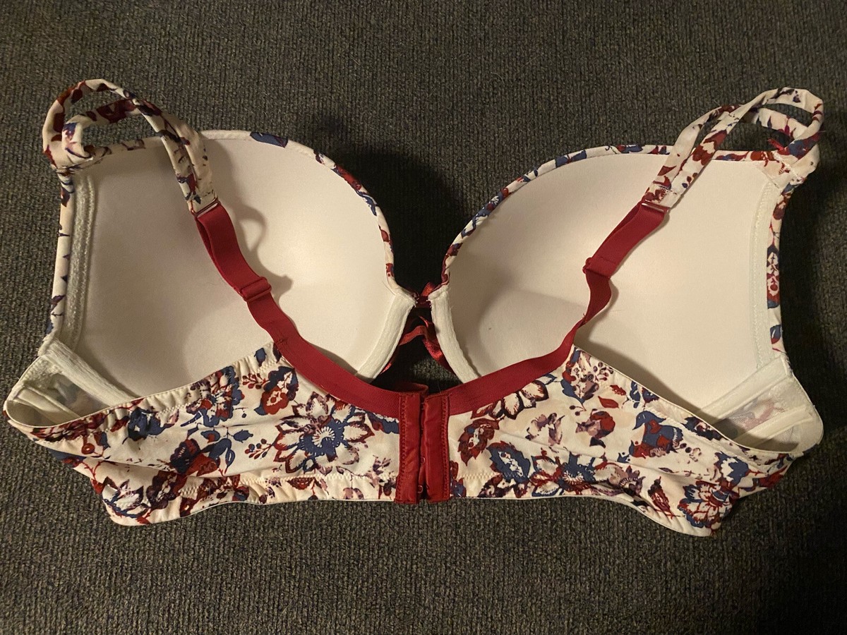 LANE BRYANT CACIQUE BLUE Maroon BLACK & Cream LIGHTLY LINED Floral