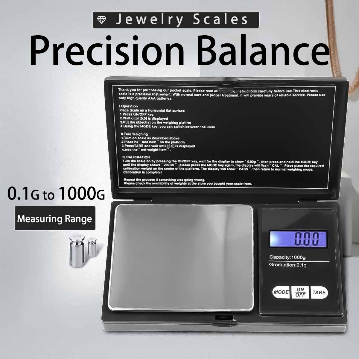 Weigh Gram Top 100 200g X 0.01g Digital Pocket Gram Scale Highly ...