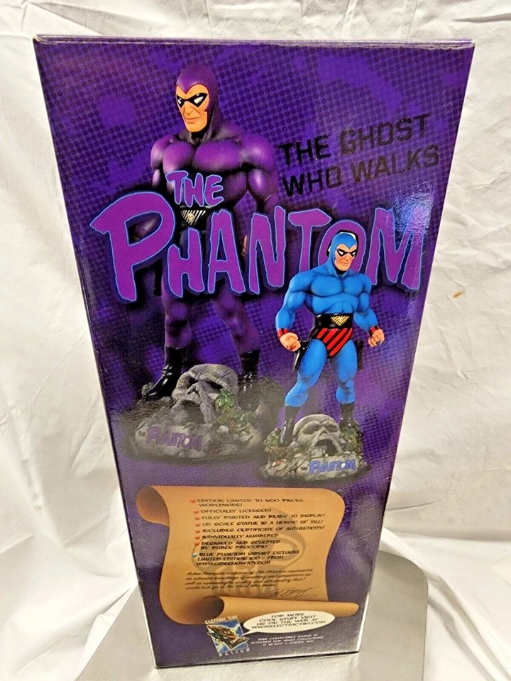 Eléctrico Tiki SIDESHOW El Fantasma 13" ESCALA 1/6 ESTATUA DE POLIESTIRENO Busto de Maqueta Foto 4 de 4