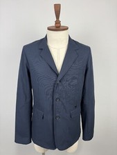 G-Star Raw Correct Blue Three Buttons V-Neck Men's Admiral Blazer Jacket Sz 50