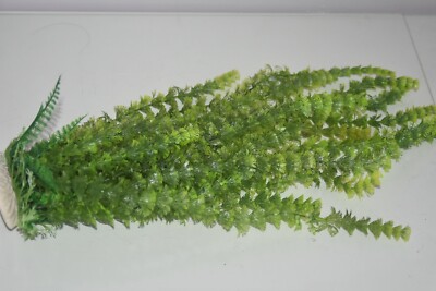 Aquarium grüner Farn Typ Kunststoff Pflanze gewichteter Sockel ca. 40 cm Top Preis
