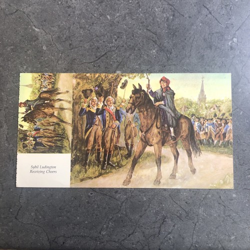 Spirit of Our Times Postal Card Sybil Ludington Receiving Cheers
