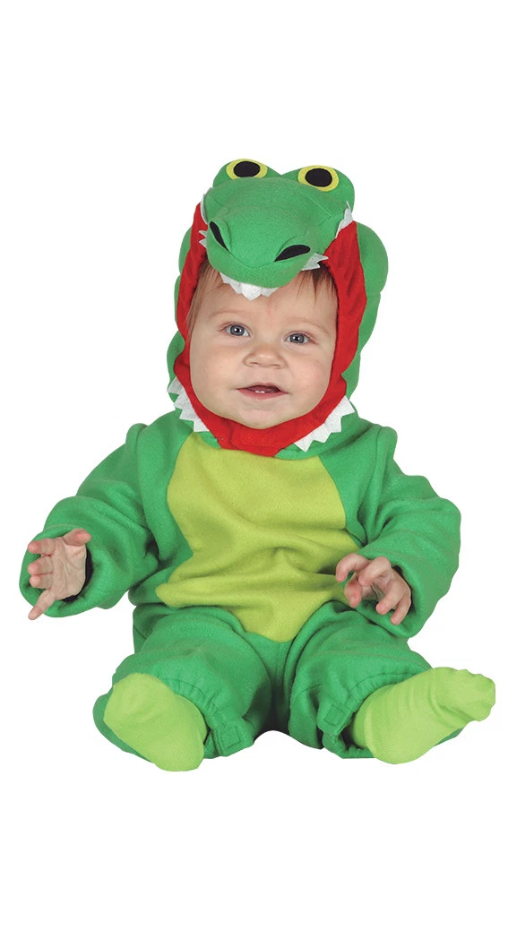 COSTUME COCCODRILLO CARNEVALE VESTITO GUIRCA NEONATO ANIMALE