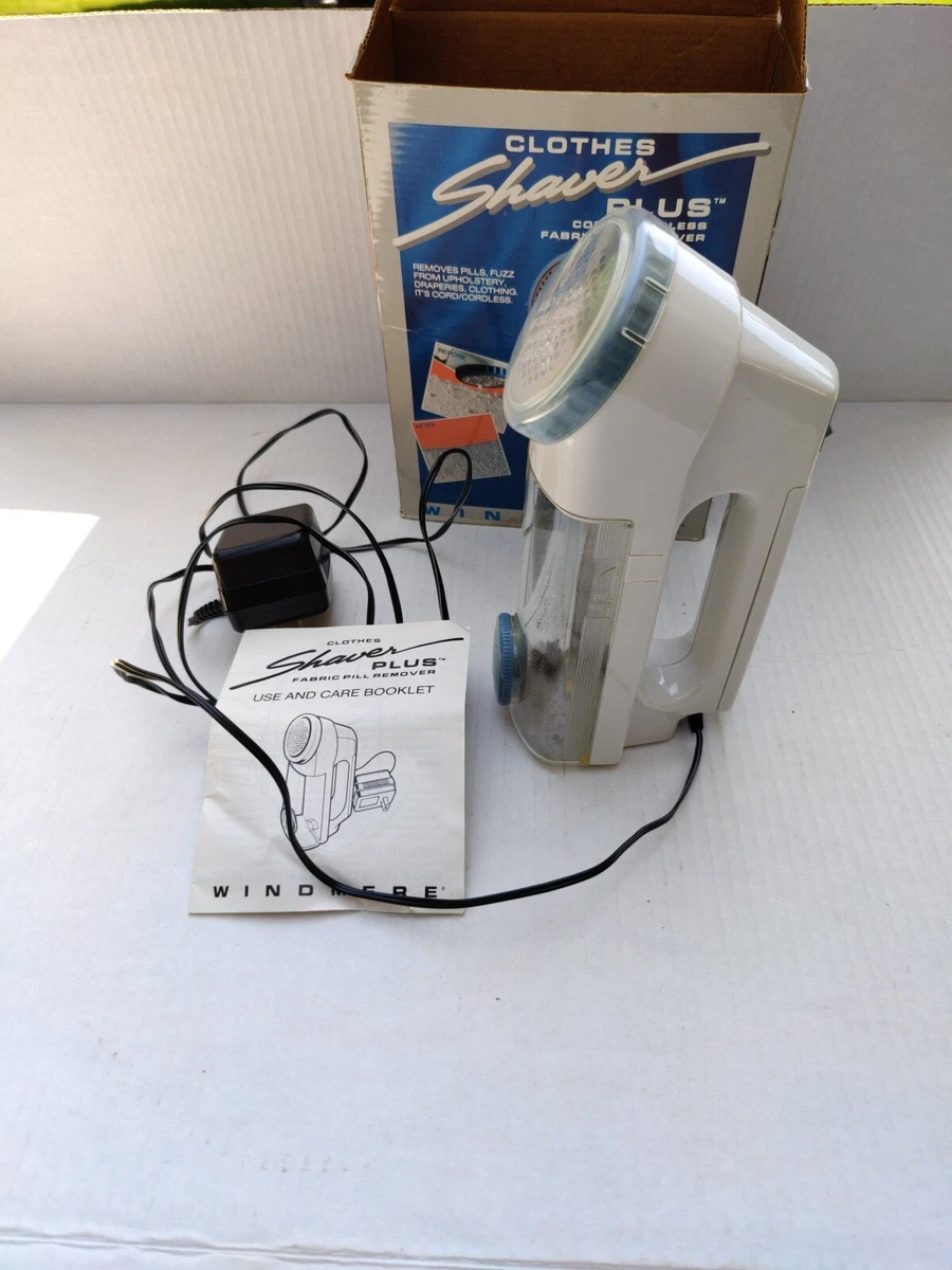 Windmere Clothes Shaver Plus Cordless Fabric Pill Fuzz Remover