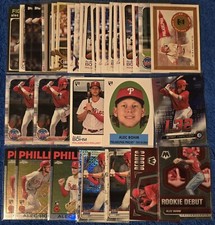 Alec Bohm 35 ct lot of Baseball Cards, Inserts, Bowman Chrome Prospect,Phillies