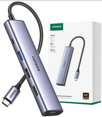 UGREEN Revodok USB-C Hub PD 100W 4K HDMI 3xPorts Multiport Adaptateur - Photo 3/13