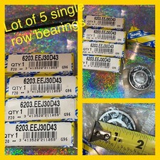 SNR 6203EEJ30D43 Ball Bearing, Lot Of 5! Wide Single Row Ball Bearing